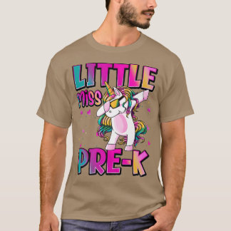 Little Miss PreK  Unicorn Back To School Girls  T-Shirt