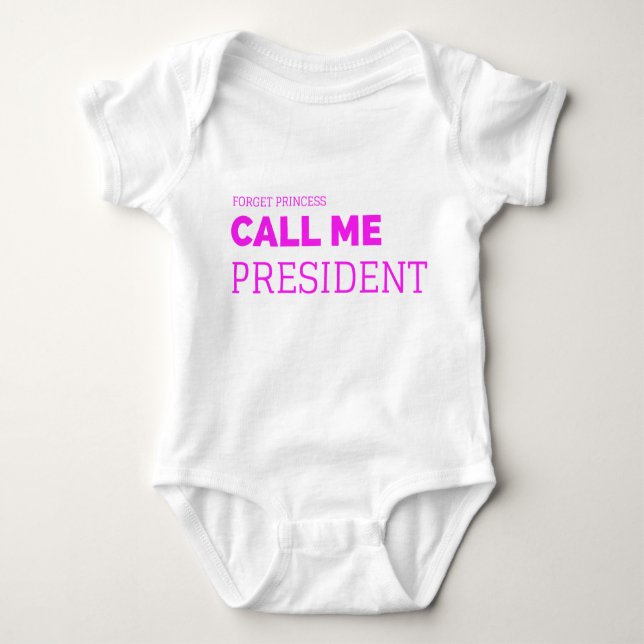 Little Miss President Baby Strampler (Vorderseite)