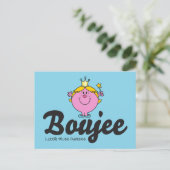 Little Miss Princess Boujee Postkarte (Stehend Vorderseite)
