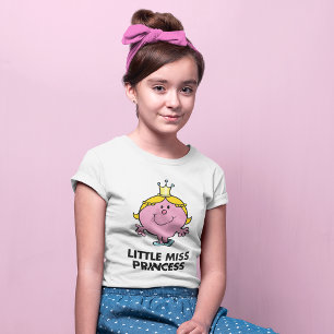 Little Miss Princess   Crown Background Tri-Blend Shirt