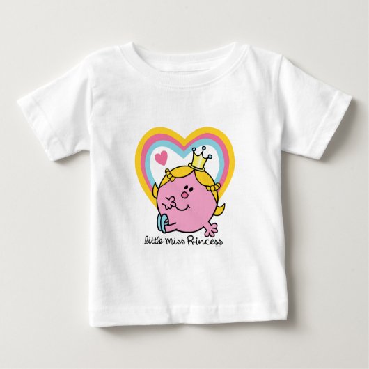 Little Miss Princess | Herz Baby T-shirt (Vorderseite)