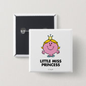 Little Miss Princess | Hintergrund Button (Vorne & Hinten)