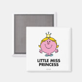 Little Miss Princess | Hintergrund Magnet (Vorderseite/Rückseite)