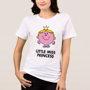Little Miss Princess   Hintergrund Tri-Blend Shirt