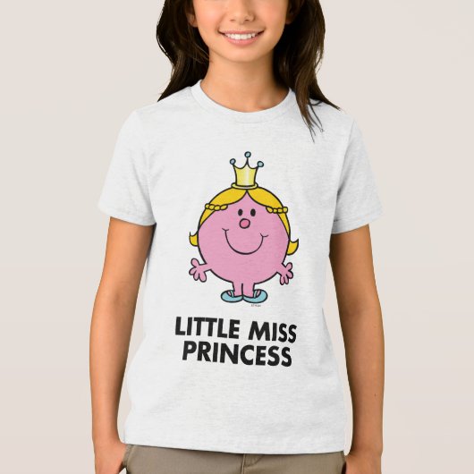 Little Miss Princess | Hintergrund Tri-Blend Shirt (Vorderseite)