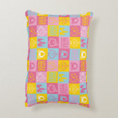 Little Miss Princess | Hübsches Muster Dekokissen (Rückseite(Vertikal))