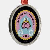Little Miss Princess | Ich bin Prinzessin Ornament Aus Metall (Rechts)