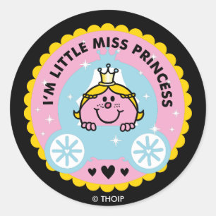 Little Miss Princess   Ich bin Prinzessin Runder Aufkleber