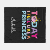 Little Miss Princess | Ich fühle mich wie eine Pri Fleecedecke (Vorderseite (Horizontal))