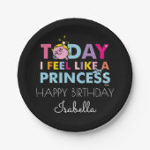 Little Miss Princess | Ich fühle mich wie eine Pri Pappteller (Vorderseite)