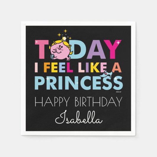 Little Miss Princess | Ich fühle mich wie eine Pri Serviette (Vorderseite)