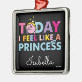 Little Miss Princess | Ich fühle mich wie eine Pri Silbernes Ornament (Links)