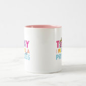 Little Miss Princess | Ich fühle mich wie eine Pri Zweifarbige Tasse (Mittel)