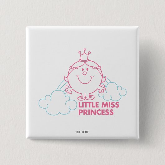 Little Miss Princess | Kopf in die Wolken Button (Vorderseite)