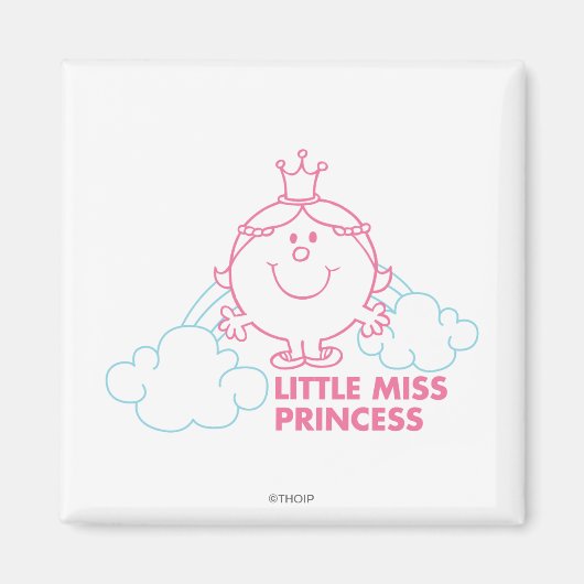 Little Miss Princess | Kopf in die Wolken Magnet (Vorne)