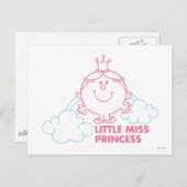 Little Miss Princess | Kopf in die Wolken Postkarte (Vorne/Hinten)