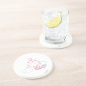 Little Miss Princess | Kopf in die Wolken Sandstein Untersetzer (Seite)