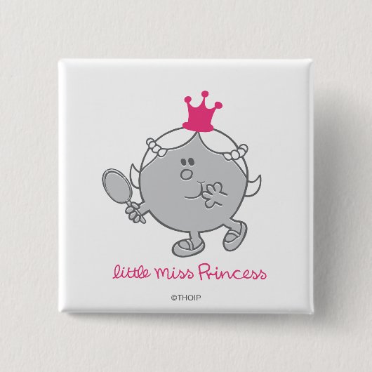 Little Miss Princess | Mirror Mirror Button (Vorderseite)