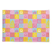 Little Miss Princess | Pretty Pastel Pattern Kissenbezug (Rückseite-Links)
