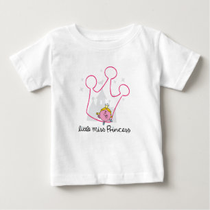 Little Miss Princess   Riesenrosa Krone Baby T-shirt