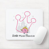 Little Miss Princess | Riesenrosa Krone Mousepad (Mit Mouse)