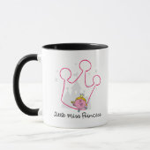 Little Miss Princess | Riesenrosa Krone Tasse (Links)