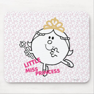 Little Miss Princess   Rosa Buchstaben Mousepad
