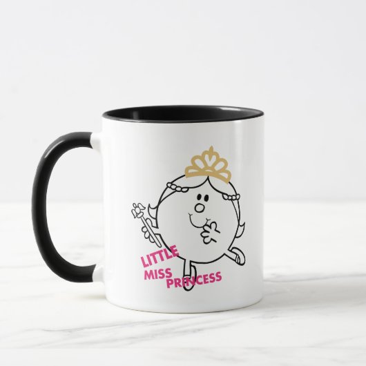 Little Miss Princess | Rosa Buchstaben Tasse (Links)