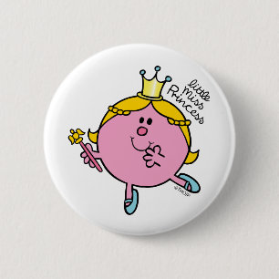 Little Miss Princess   Royal Scepter Button