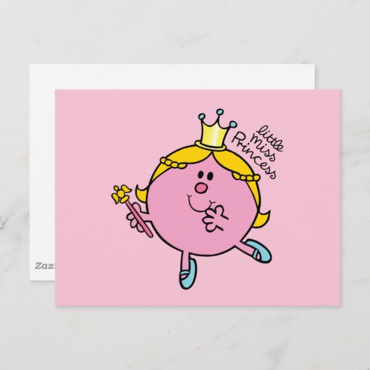 Little Miss Princess | Royal Scepter Postkarte (Vorne/Hinten)