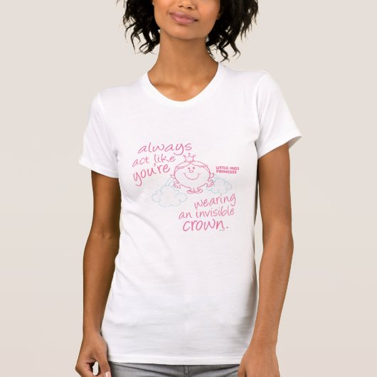 Little Miss Princess | Unsichtbare Krone Baby T-shirt (Vorderseite)