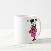Little Miss Quick | Schwarze Schrift Kaffeetasse (VorderseiteRechts)