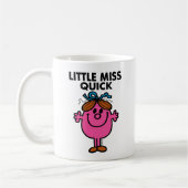Little Miss Quick | Schwarze Schrift Kaffeetasse (Links)
