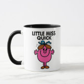 Little Miss Quick | Schwarze Schrift Tasse (Links)