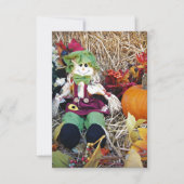 Little Miss Scarecrow Dankeskarte (Vorderseite)