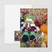 Little Miss Scarecrow Dankeskarte (Vorne/Hinten)
