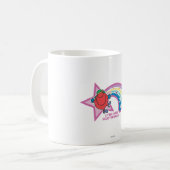 Little Miss Scatterbrain | Regenbogen und Stars Kaffeetasse (Vorderseite Links)