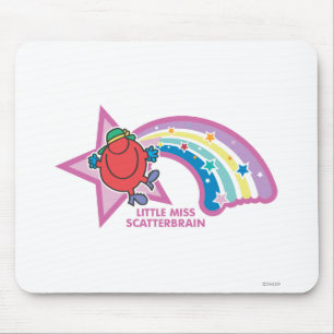 Little Miss Scatterbrain   Regenbogen und Stars Mousepad