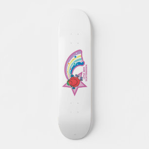 Little Miss Scatterbrain   Regenbogen und Stars Skateboard