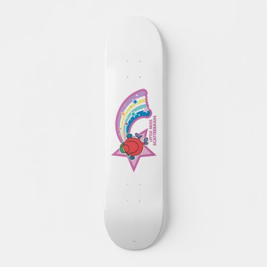 Little Miss Scatterbrain | Regenbogen und Stars Skateboard (Vorne)