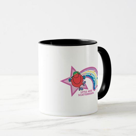 Little Miss Scatterbrain | Regenbogen und Stars Tasse (VorderseiteRechts)