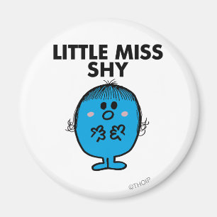Little Miss Schüchtern Schwarze Schrift Magnet