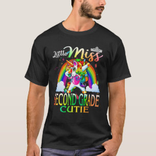 Little Miss Second Süsse Einhorn erster Tag O T-Shirt