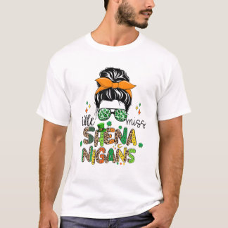 Little Miss Shenanigans Messy Bun Sonnenbrillen St T-Shirt