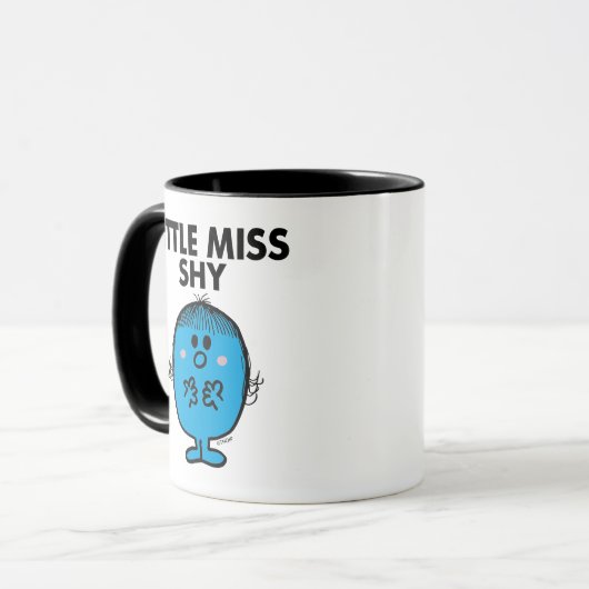 Little Miss Shy | Schwarze Schrift Tasse (Vorderseite Links)