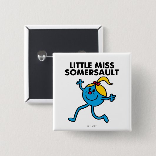 Little Miss Somersault Walking Tall Button (Vorne & Hinten)