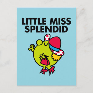 Little Miss Splendid   Schwarze Schrift Postkarte