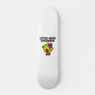 Little Miss Splendid Schwarze Schrift Skateboard