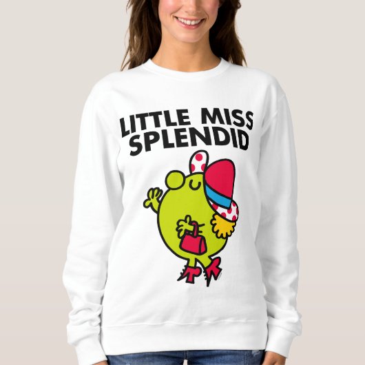 Little Miss Splendid | Schwarze Schrift Sweatshirt (Vorderseite)