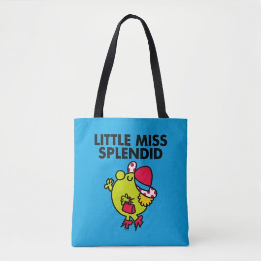 Little Miss Splendid | Schwarze Schrift Tasche (Vorderseite)